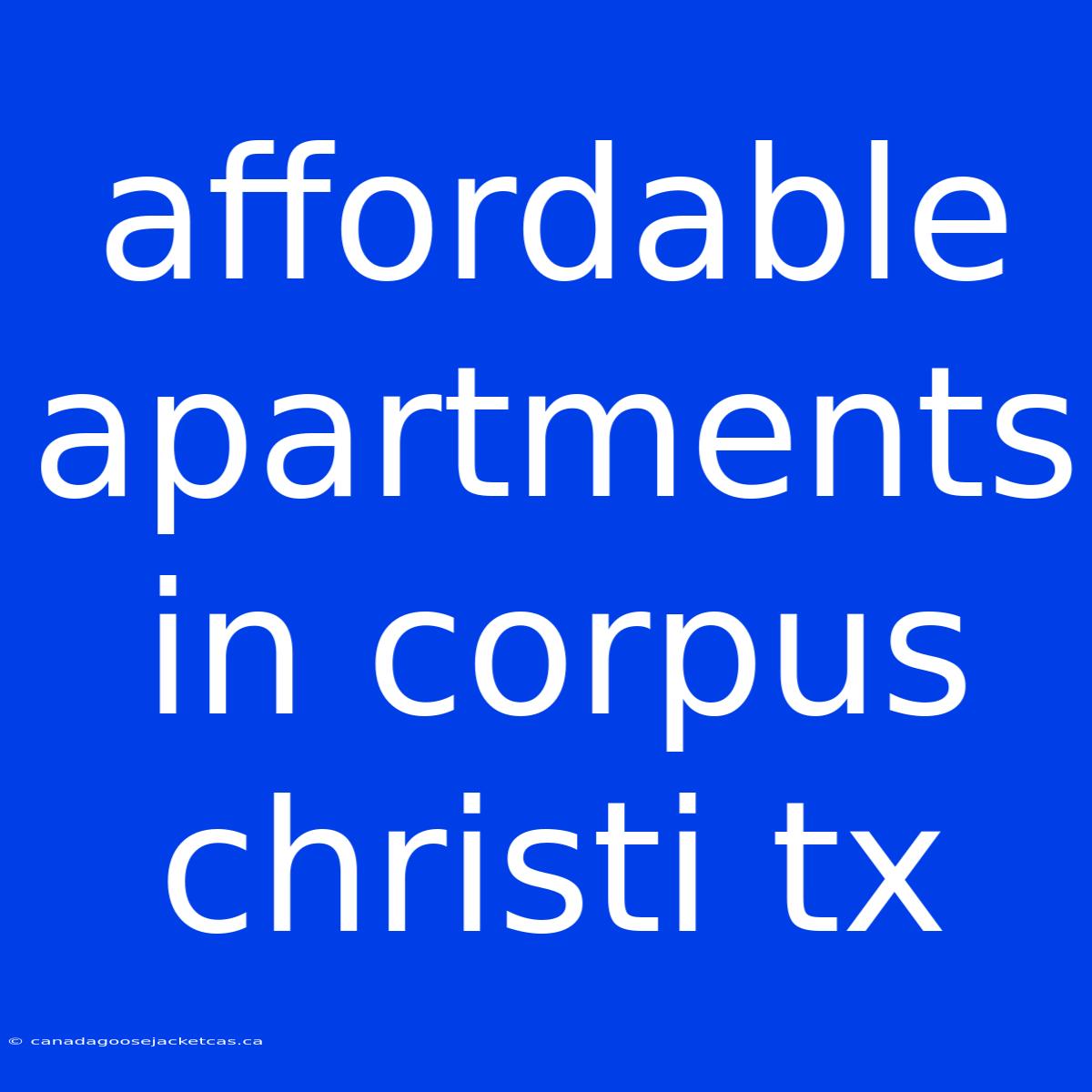 Affordable Apartments In Corpus Christi Tx