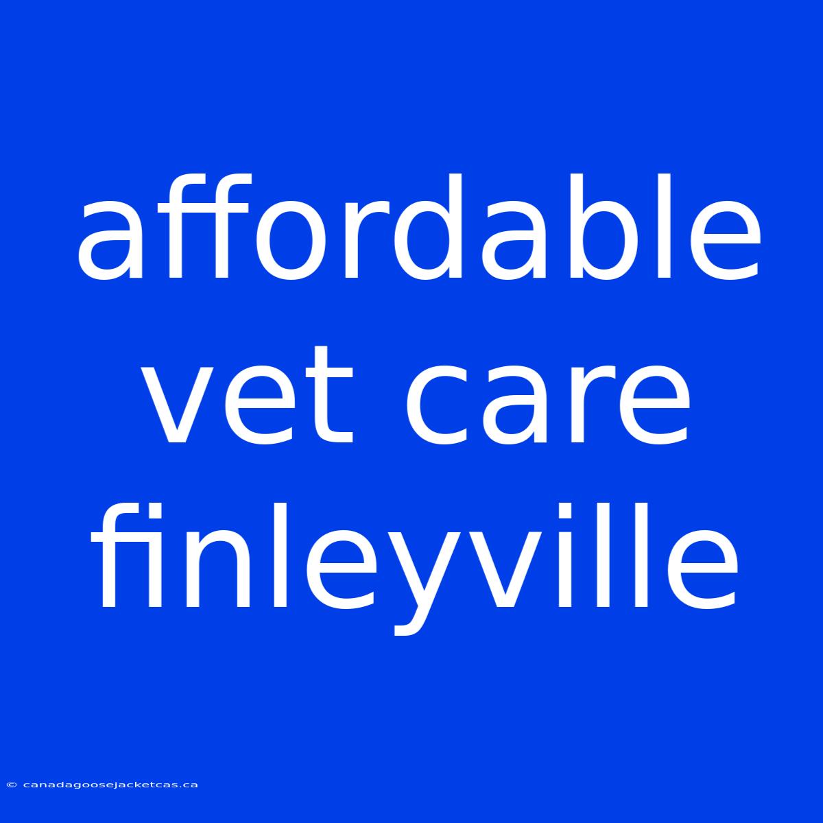 Affordable Vet Care Finleyville