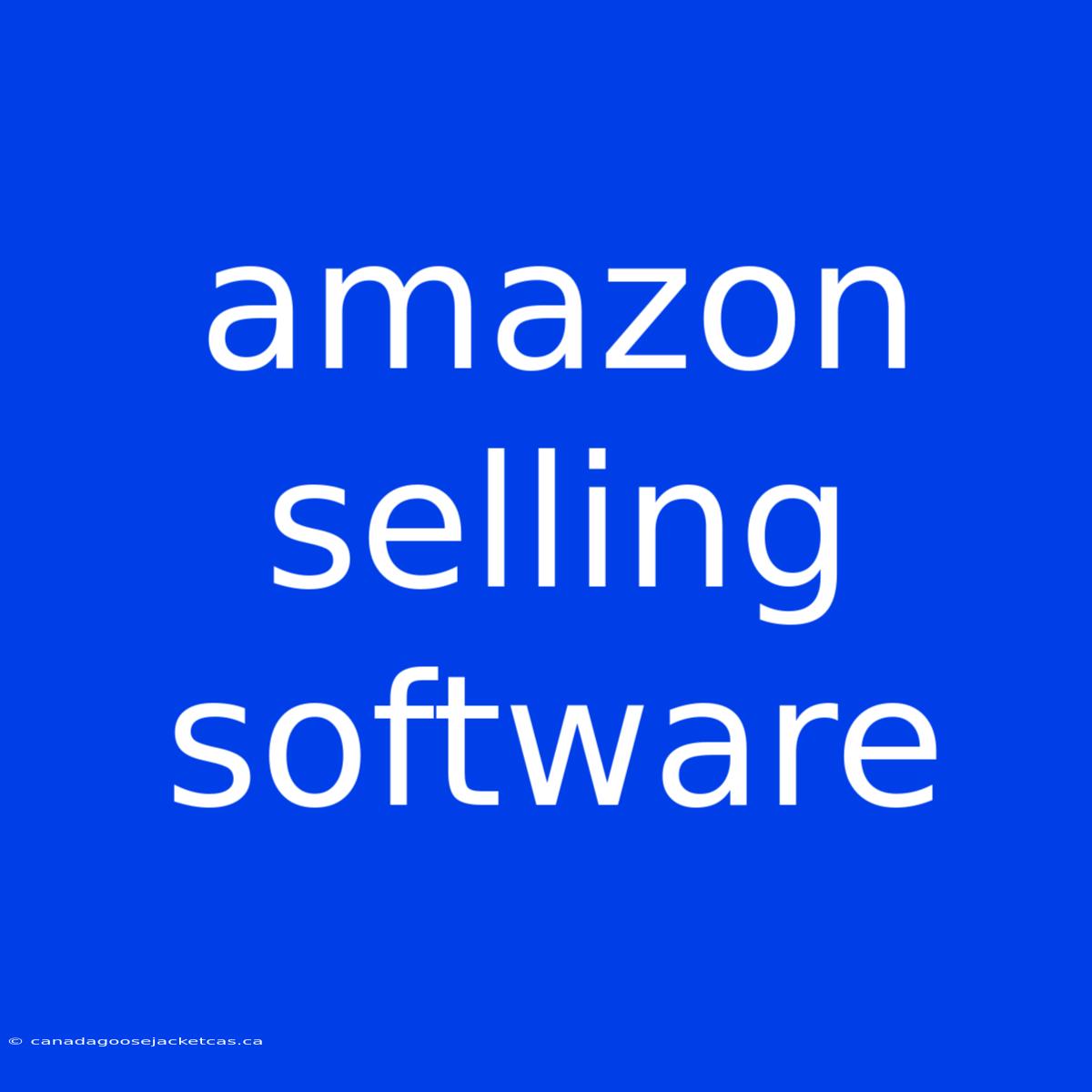 Amazon Selling Software