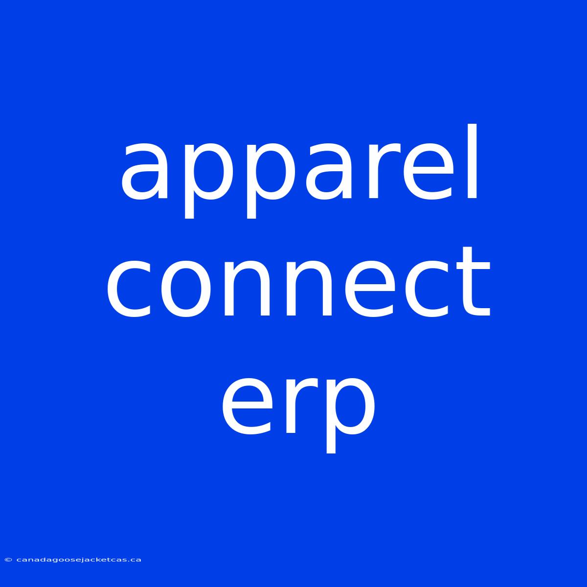 Apparel Connect Erp