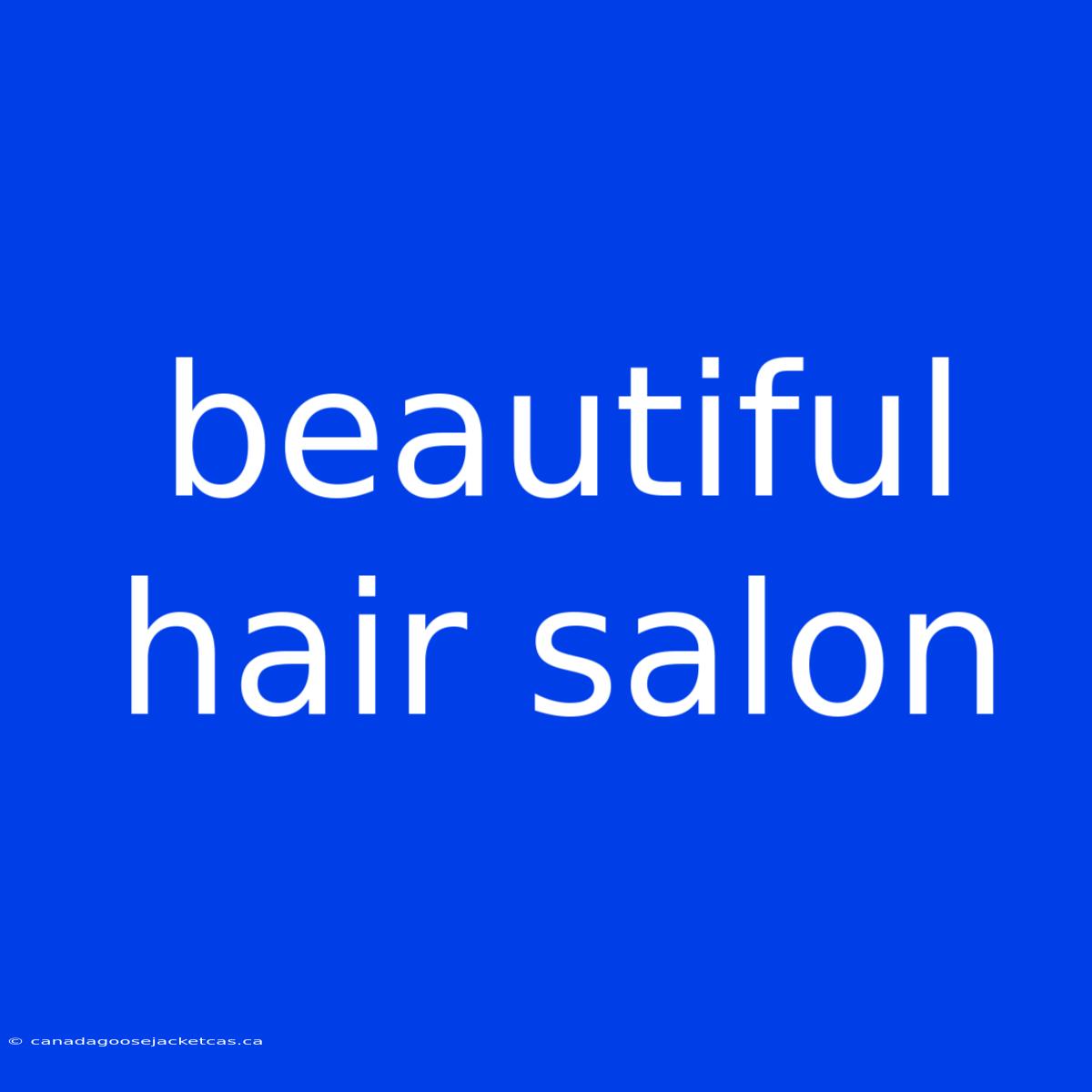 Beautiful Hair Salon