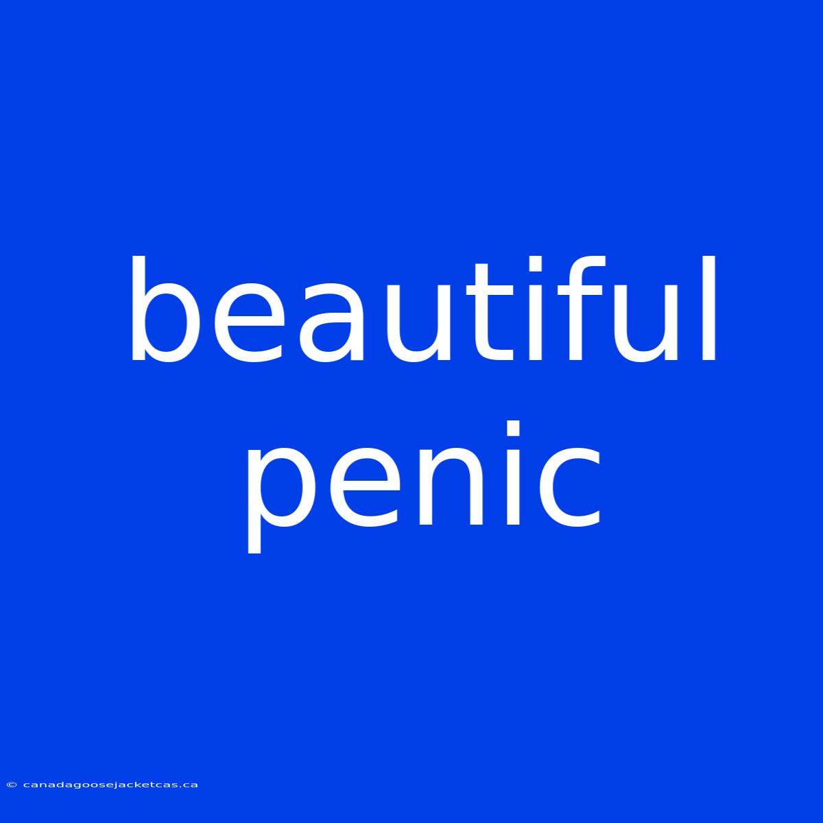 Beautiful Penic