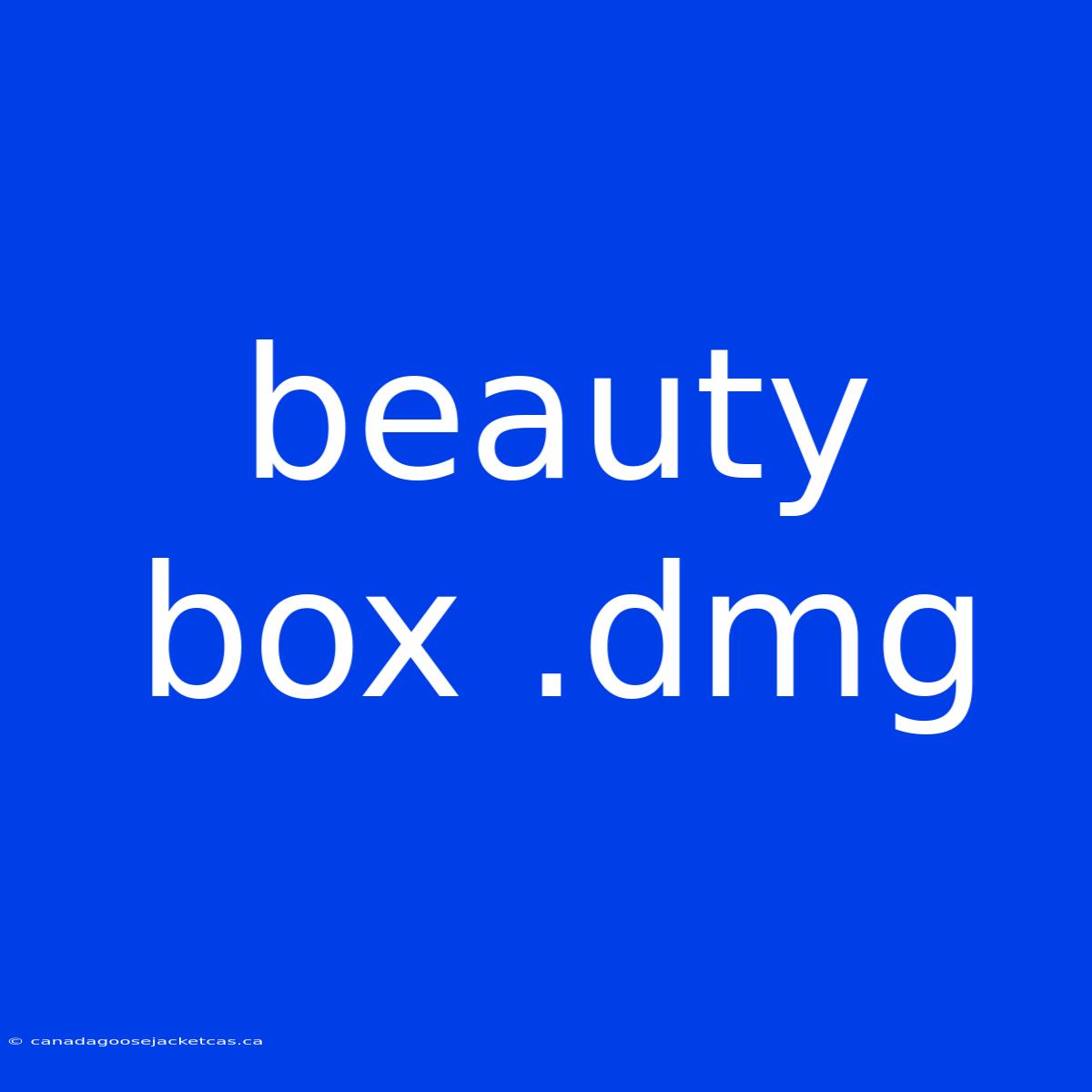 Beauty Box .dmg