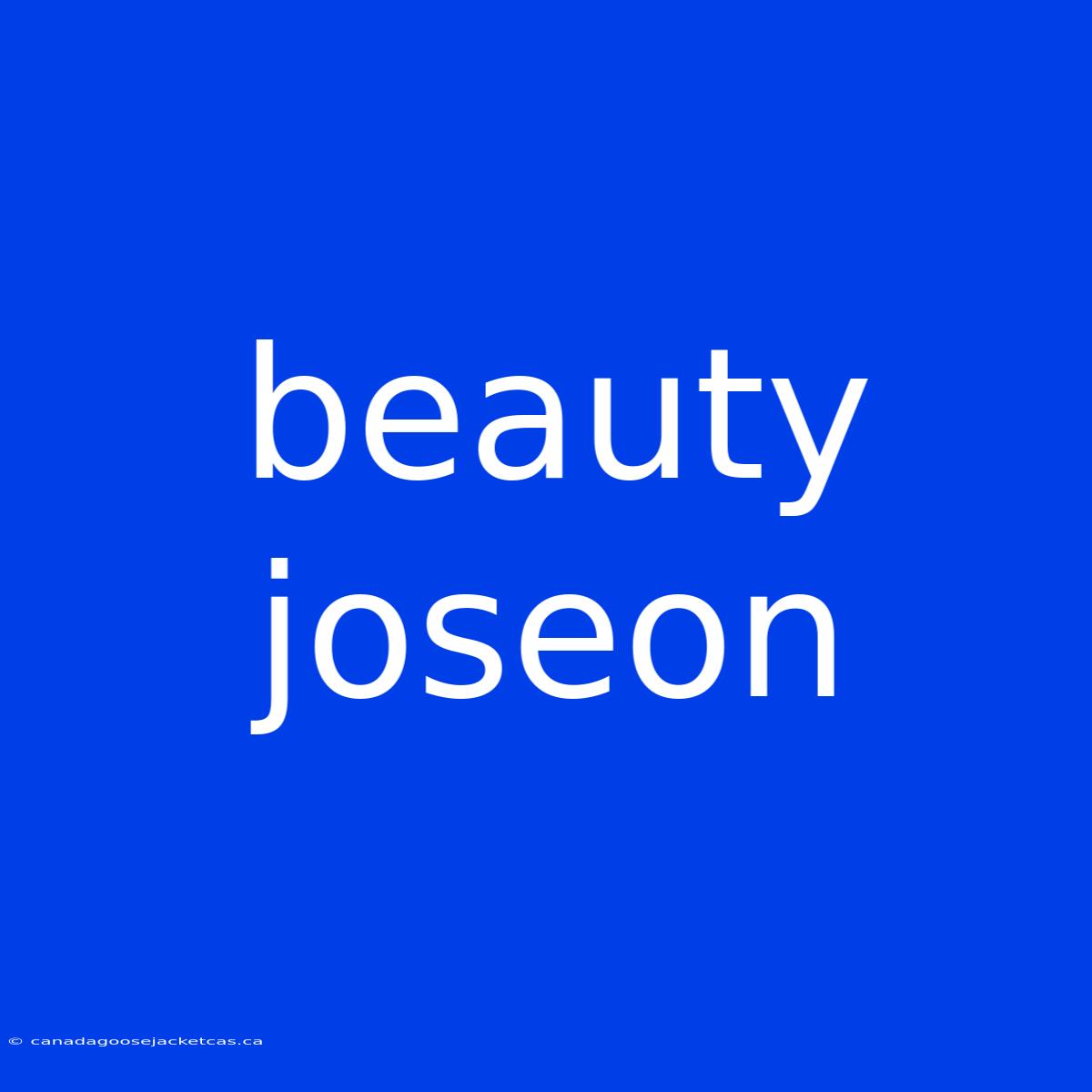 Beauty Joseon