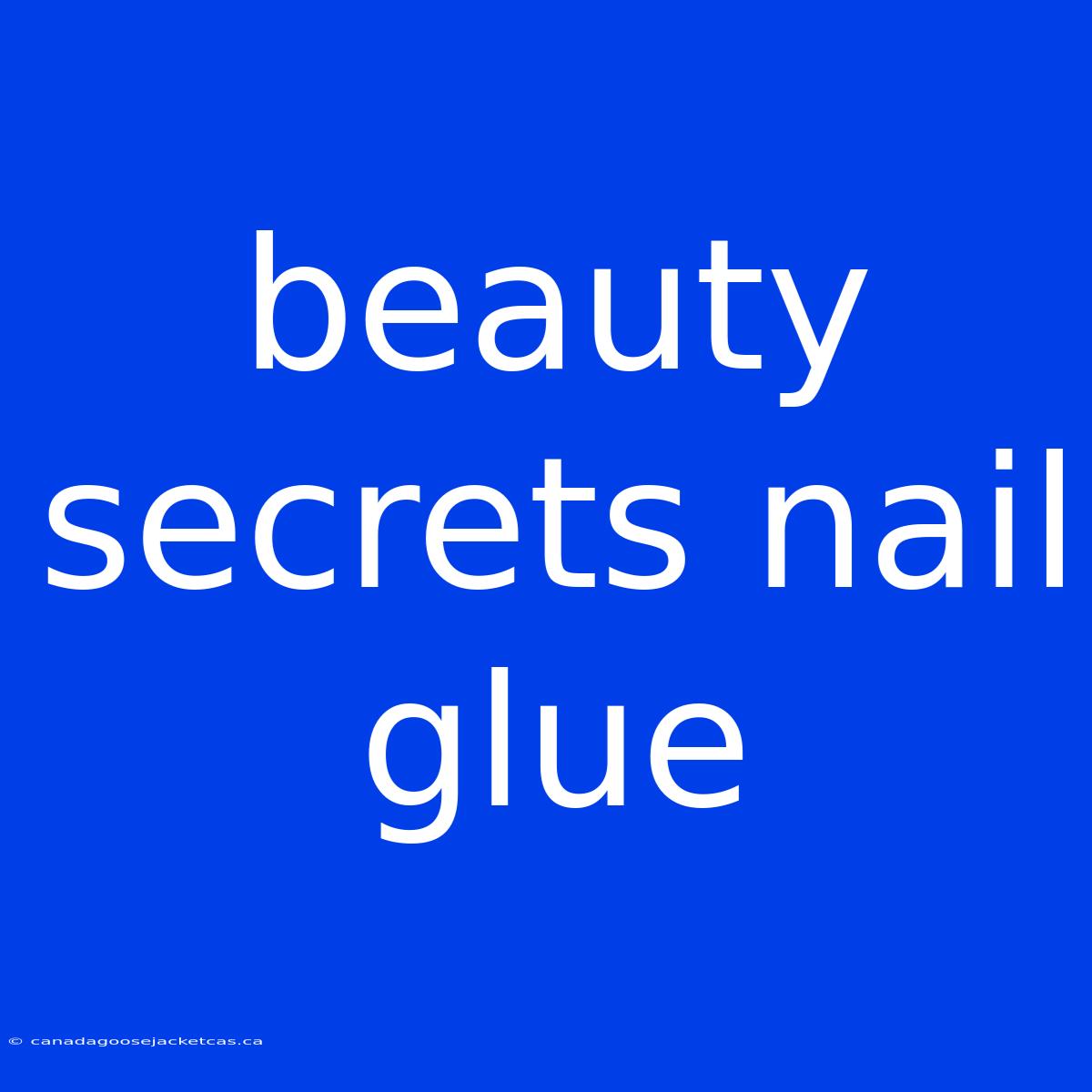 Beauty Secrets Nail Glue