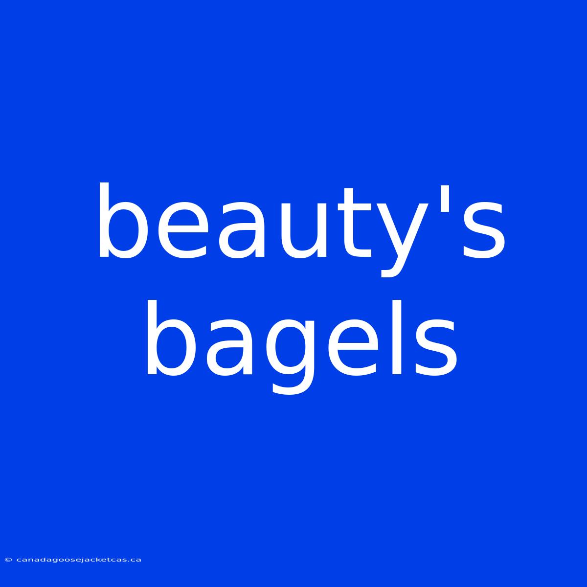 Beauty's Bagels