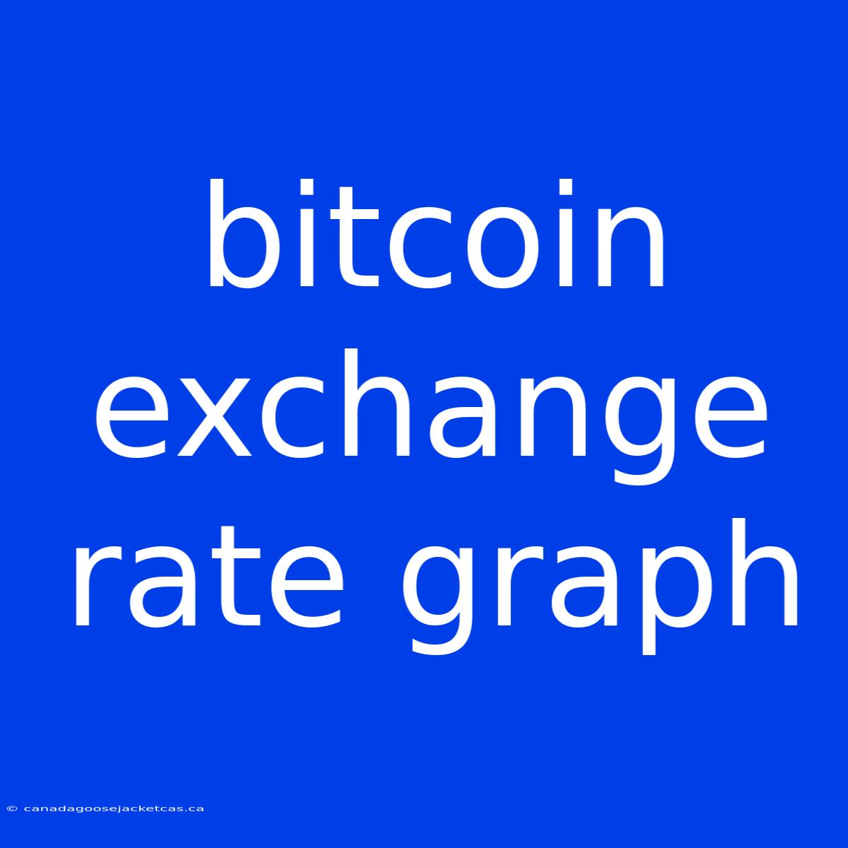 Bitcoin Exchange Rate Graph