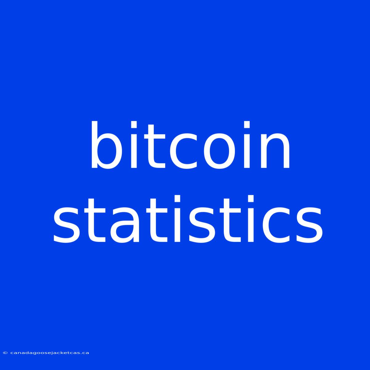 Bitcoin Statistics