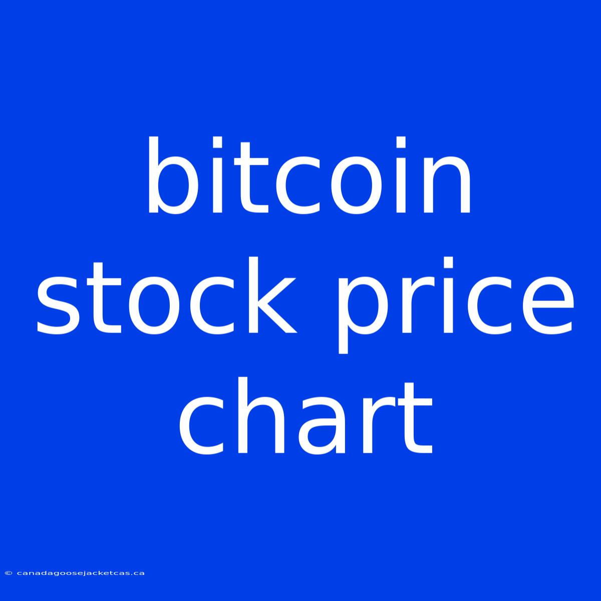 Bitcoin Stock Price Chart