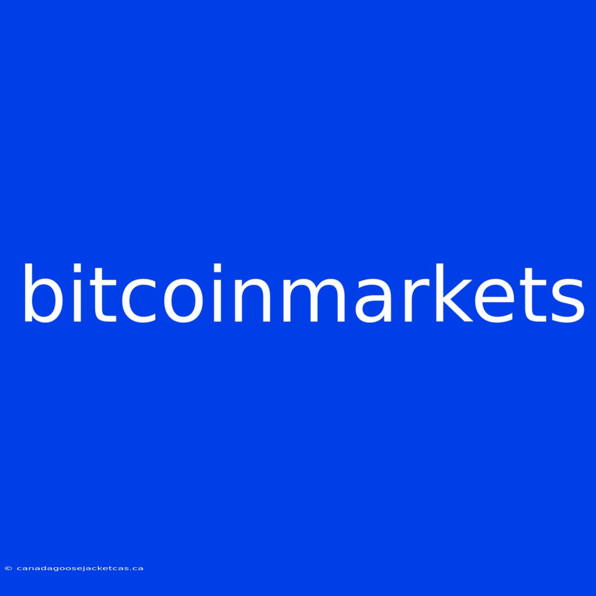 Bitcoinmarkets