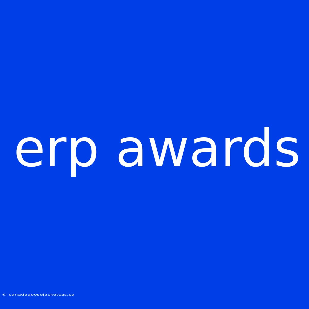 Erp Awards