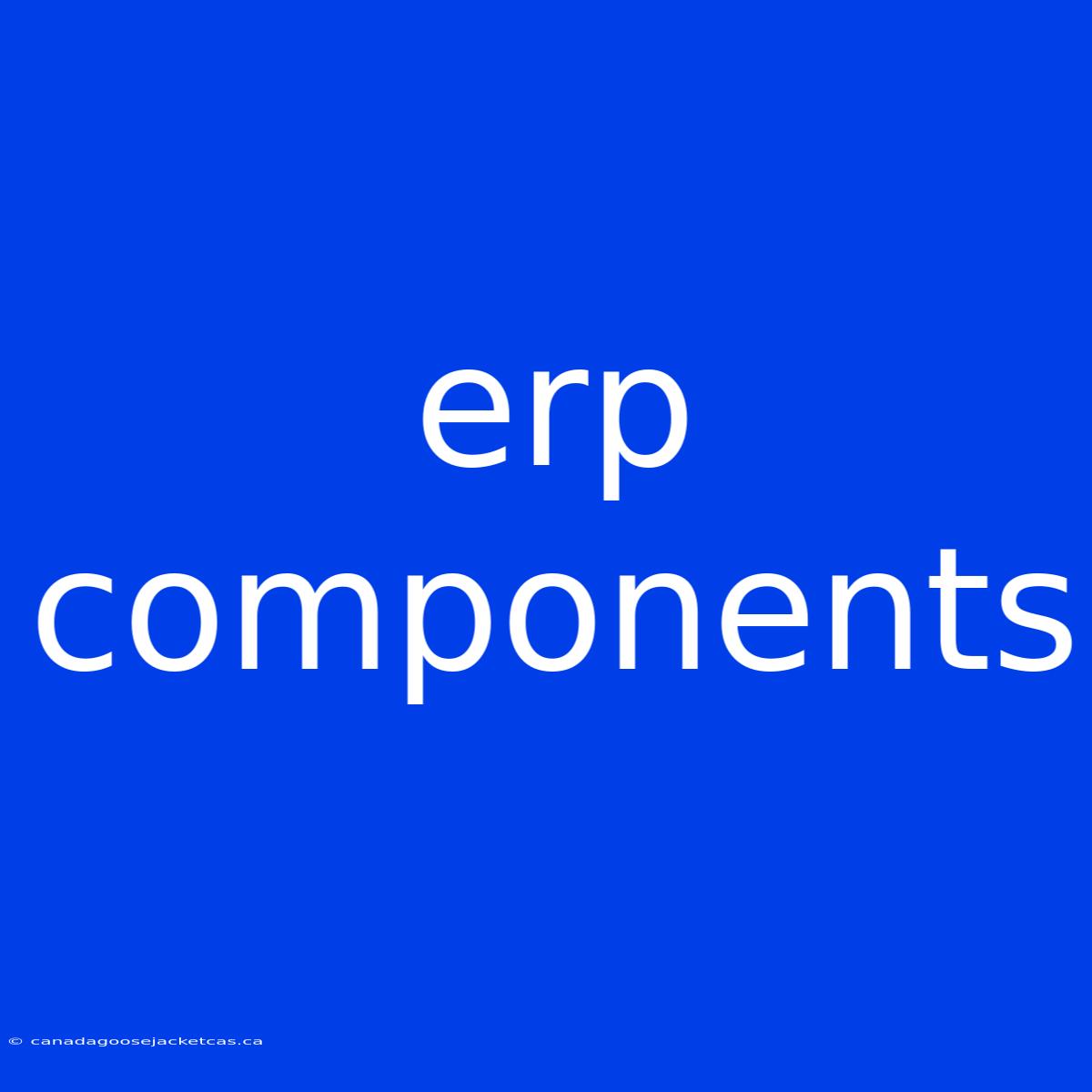 Erp Components