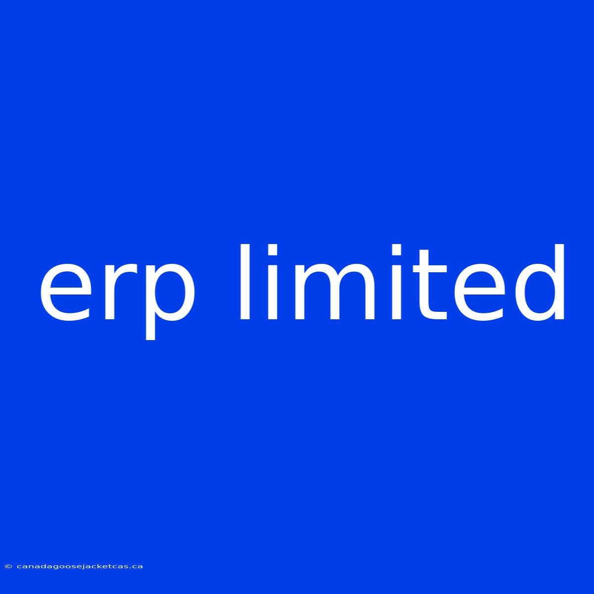 Erp Limited