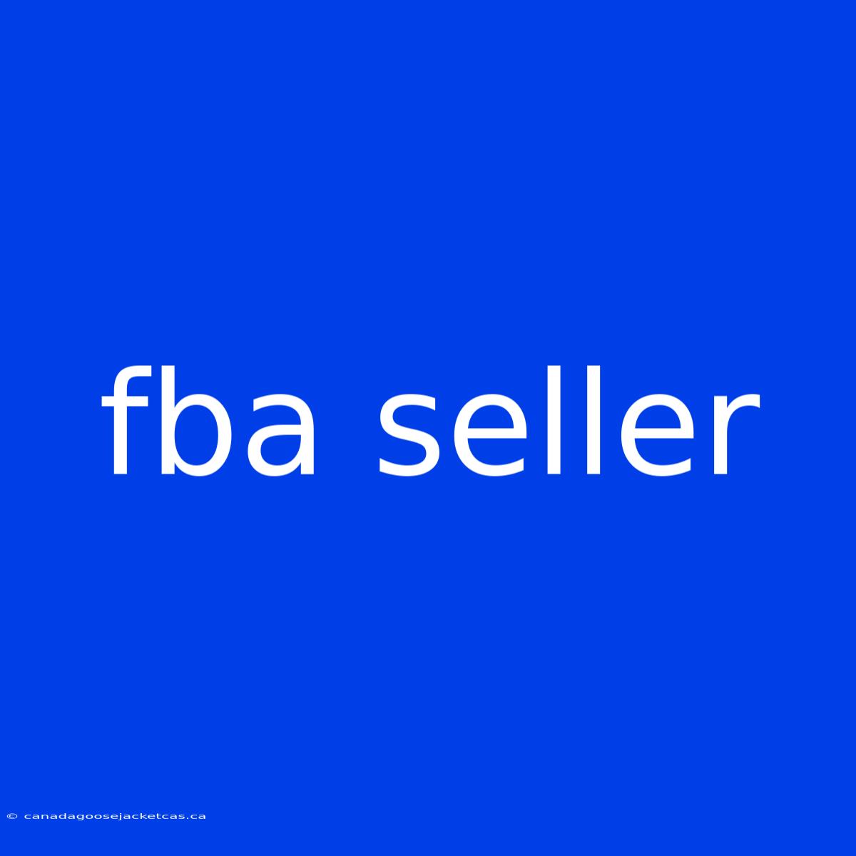 Fba Seller