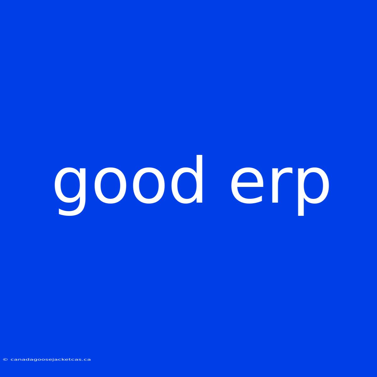 Good Erp