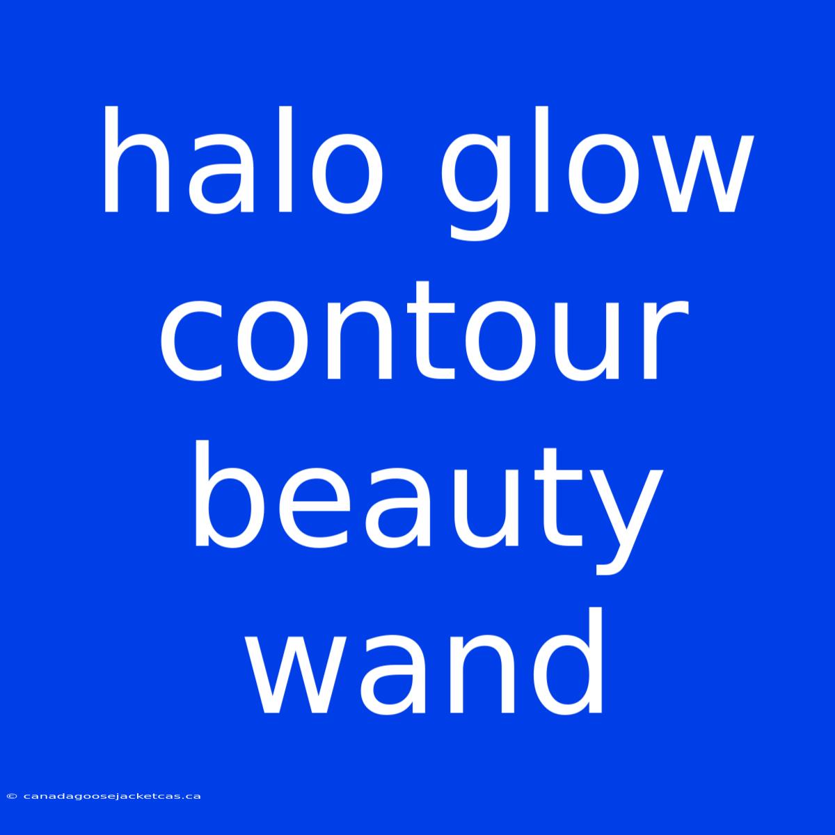 Halo Glow Contour Beauty Wand