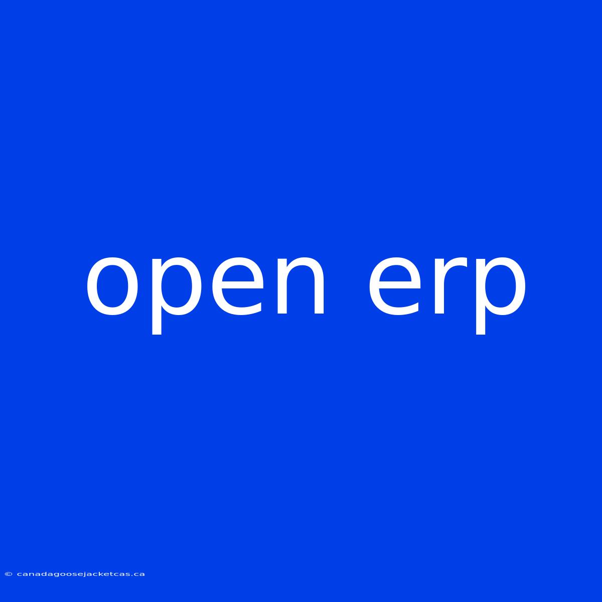 Open Erp