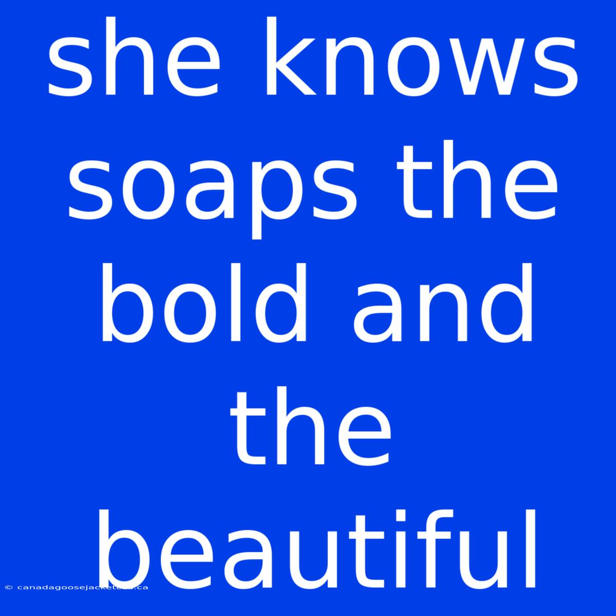 She Knows Soaps The Bold And The Beautiful