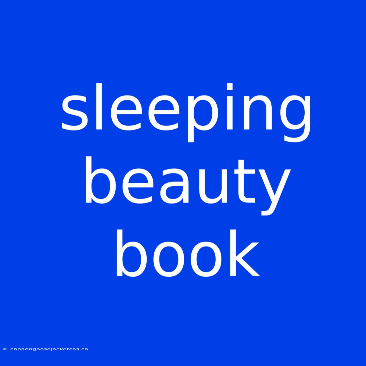 Sleeping Beauty Book