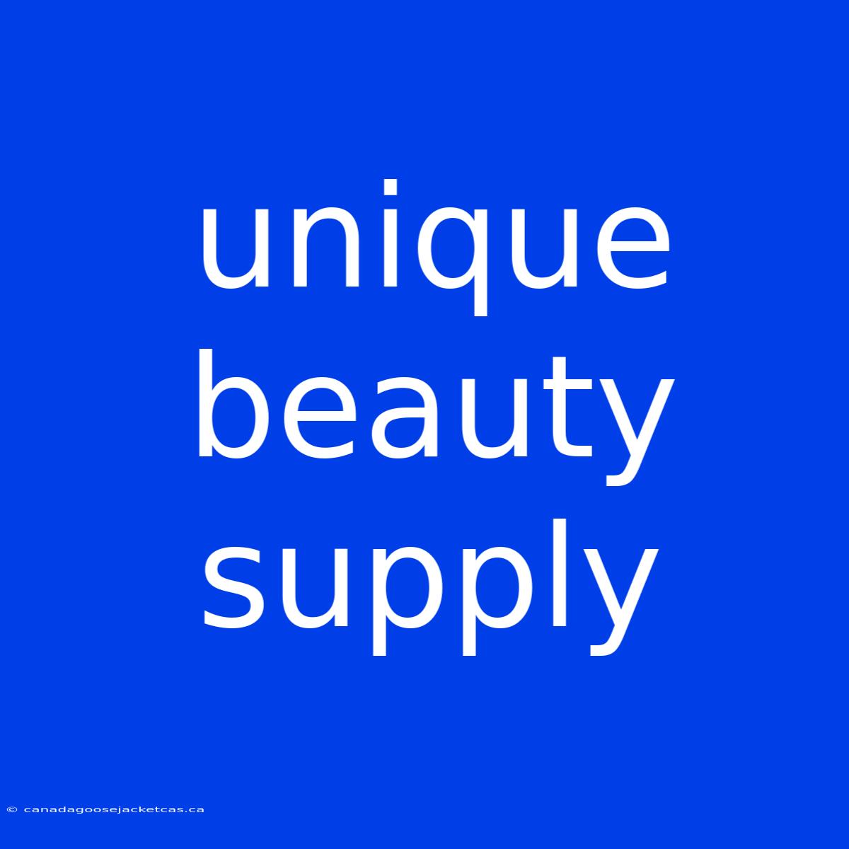 Unique Beauty Supply